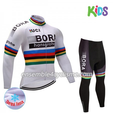 Tenue Maillot M/L + Collant 2017 Bora-Hansgrohe Enfant Hiver Thermal Fleece N002